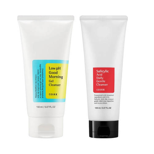 [COSRX] Low pH Good Morning Gel Cleanser  - 150ml + Salicylic Acid Daily Gentle Cleanser  - 150ml