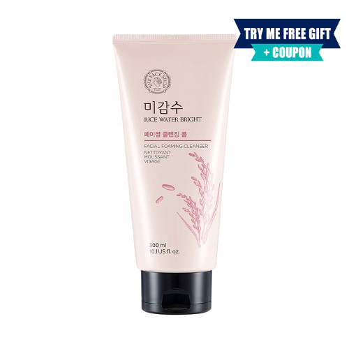 [THE FACE SHOP] Rice Water Bright Facial Foaming Cleanser - 300ml