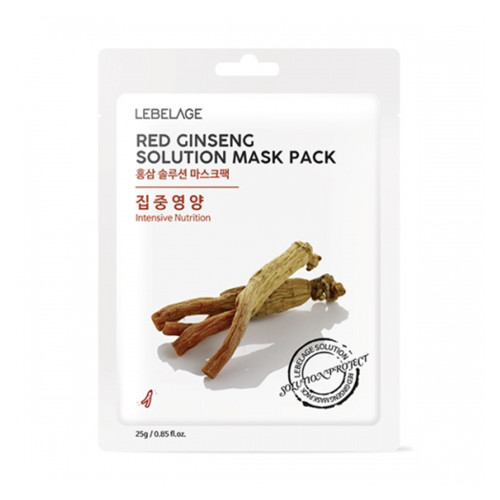 [LEBELAGE] Red Ginseng Solution Mask Pack - 1pack(25gx10ea)