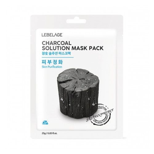 [LEBELAGE] Charcoal Solution Mask Pack - 1pack(25gx10ea)