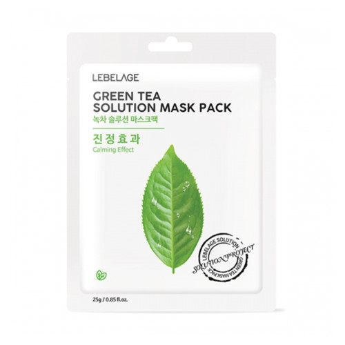 [LEBELAGE] Green Tea Solution Mask Pack - 1pack(25gx10ea)