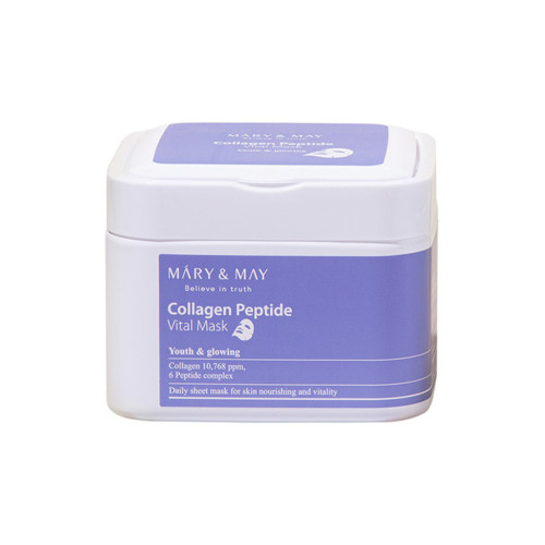 [MARY & MAY] Collagen Peptide Vital Mask - 400g (30ea)