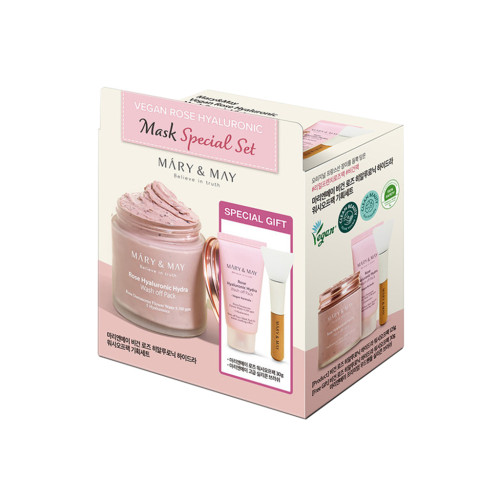 [MARY & MAY] Vegan Rose Hyaluronic Mask Special Set - 1pack (125g+30g)