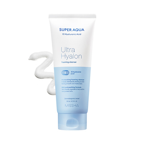 [MISSHA] Super Aqua Ultra Hyalron Foaming Cleanser - 200ml