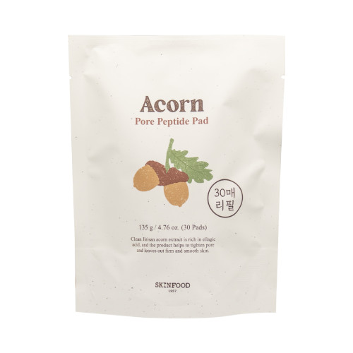 [SKINFOOD] Acorn Pore Peptide Pad Refill - 135g (30pads)