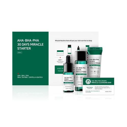 [SOME BY MI] AHA BHA PHA 30 Days Miracle Starter Kit - 1pack (4items) (EXP2025-03-13)