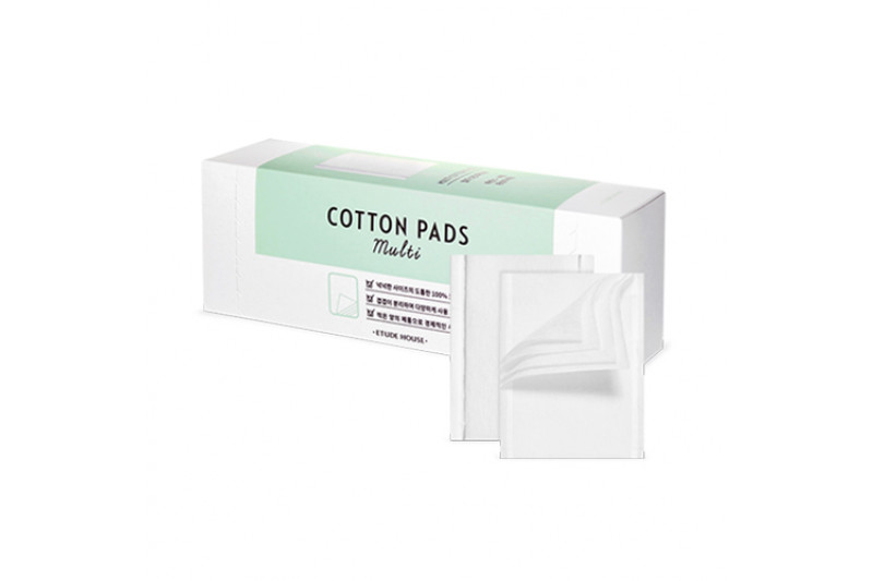 layered cotton pads