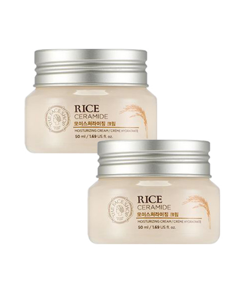 [THE FACE SHOP] Rice & Ceramide Moisturizing Cream, Toner, Emulsion (1+1)