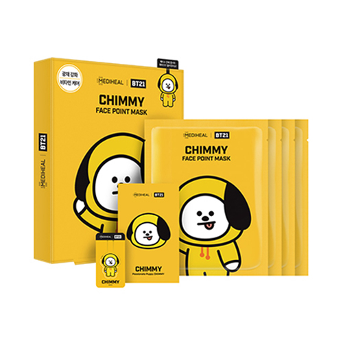 Download Mediheal Bt21 Face Point Mask 1pack 4pcspostcardbookmark Yellowimages Mockups